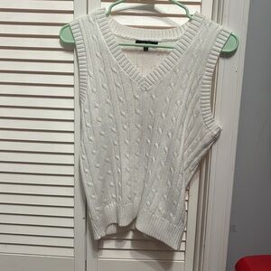 Medium white tank sweater vest